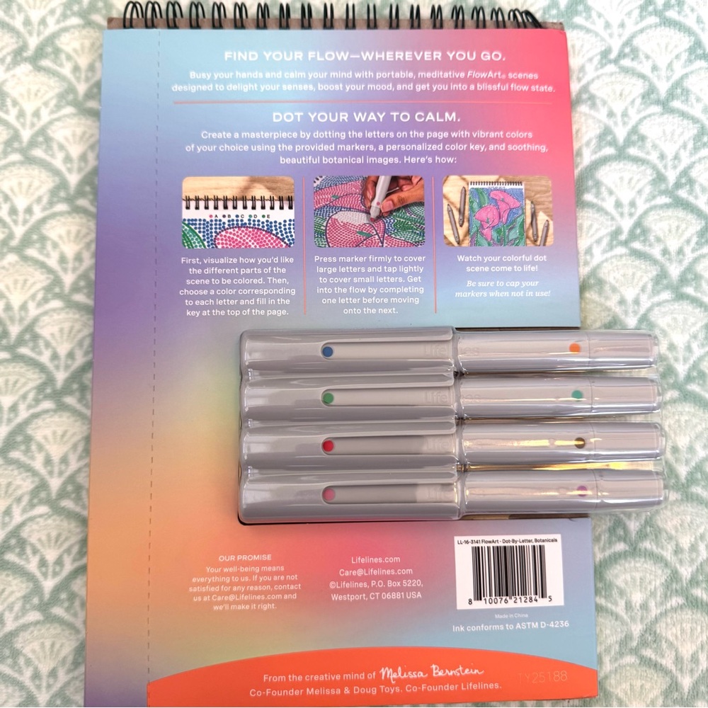 New Dot Art Kit. Includes Drawing Pad, Markers, and Instructions. FlowArt. - Picture 2 of 14
